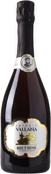 Игристое вино Vallana, Brut Rose Metodo Classico, 2015