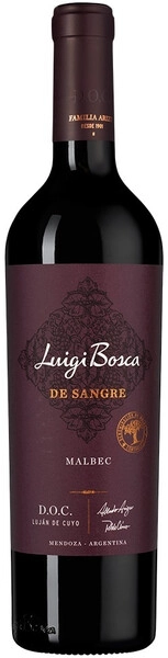 Вино Luigi Bosca, De Sangre Malbec, Lujan de Cuyo DOC, 2023