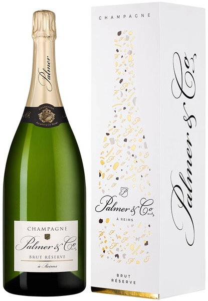 Шампанское Palmer & Co, Brut Reserve, Champagne AOC, gift box, 1.5 л