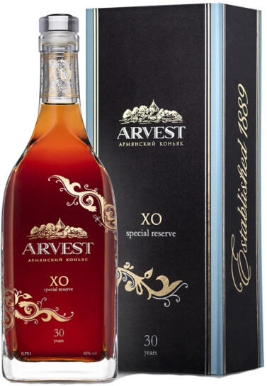 Коньяк "Arvest" XO Special Reserve 30 Years, gift box, 0.75 л