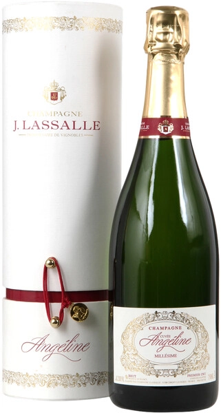 Шампанское J. Lassalle, Cuvee Angeline Brut, Premier Cru Chigny-Les-Roses, 2012, gift box