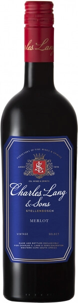 Вино Charles S. Lang & Sons, Merlot, Western Cape WO, 2023