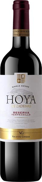 Вино Vicente Gandia, Hoya de Cadenas Reserva Tempranillo, Utiel-Requena DO, 2018