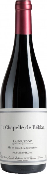 Вино La Chapelle de Bebian Rouge, Coteaux du Languedoc-Pezenas AOC, 2019
