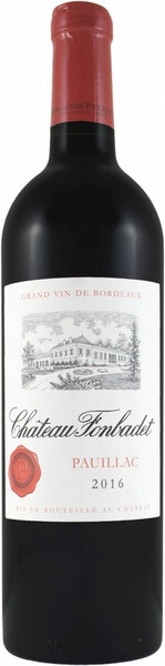 Вино Chateau Fonbadet, Pauillac AOC, 2016