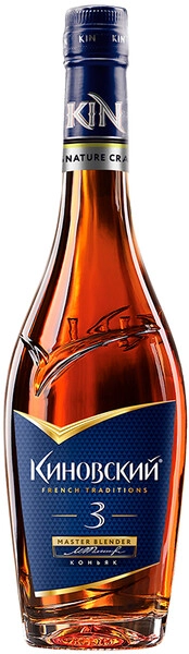 Коньяк Киновский Трехлетний, 0.5 л