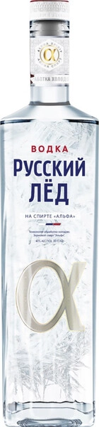 Водка Русский Лед На спирте Альфа, 0.5 л