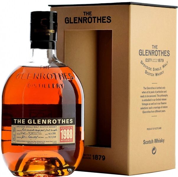 Виски Glenrothes Single Speyside Malt, 1988, 0.7 л