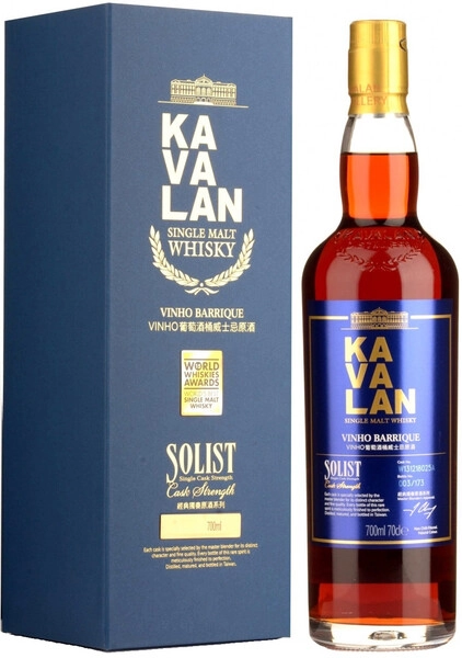 Виски Kavalan, Solist Vinho Barrique (59,4%), gift box, 0.7 л