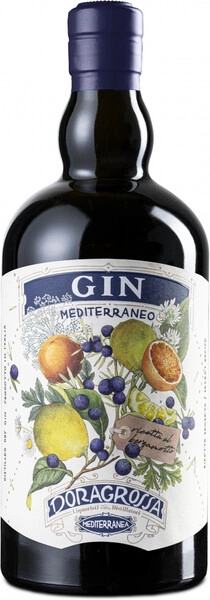 Джин Doragrossa Mediterraneo al Bergamotto, 0.7 л