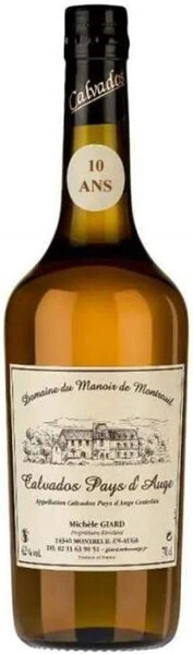 Кальвадос Domaine du Manoir de Montreuil Calvados Pays d'Auge 10 Ans AOC, 0.7 л