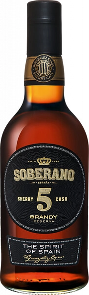 Бренди Soberano 5, 0.7 л