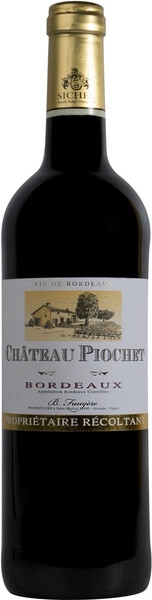 Вино Sichel, Chateau Piochet, Bordeaux AOC, 2016