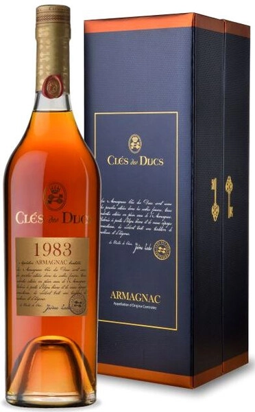Арманьяк Cles des Ducs Millesime, Armagnac AOC, 1983, gift box, 0.7 л