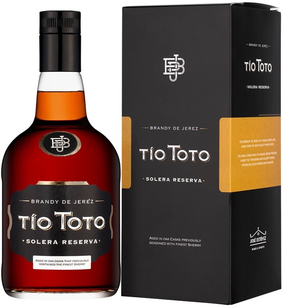 Бренди Tio Toto Solera Reserva, gift box, 0.7 л