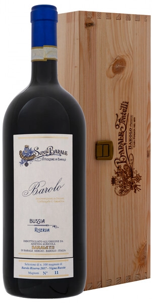 Вино Barale Fratelli, Barolo "Bussia" Riserva DOCG, 2018, wooden box, 1.5 л