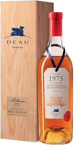 Коньяк Deau, Petite Champagne AOC, 1975, wooden box, 0.7 л