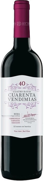 Вино Cuatro Rayas, Cuarenta Vendimias, Rioja DOCa