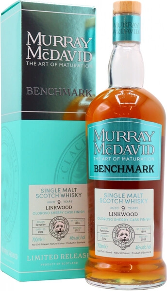 Виски Murray McDavid, Benchmark Linkwood 9 Years Old, gift box, 0.7 л