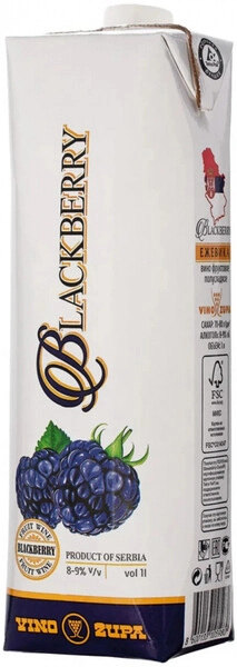 Вино Vino Zupa, Blackberry, Tetra Prism, 1 л