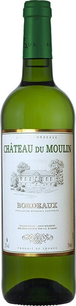 Вино Chateau du Moulin Bordeaux AOC Blanc, 2020