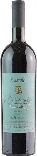 Вино Tommaso Bussola, L'Errante TB, Rosso Veronese IGT, 2015