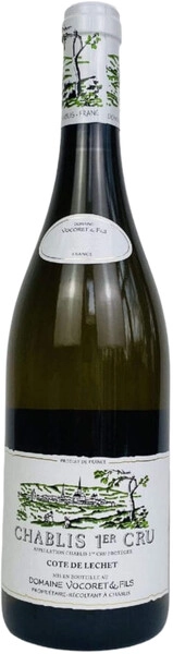 Вино Domaine Vocoret & Fils, Chablis 1er Cru Cote de Lechet, 2023