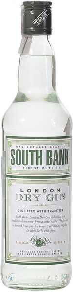 Джин South Bank London Dry Gin, 1 л