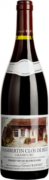 Вино Gerard Raphet, Chambertin Grand Cru Clos de Beze AOC, 2022