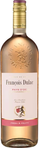 Вино "Francois Dulac" Pays d'Oc IGP Rose, 2023, 1 л