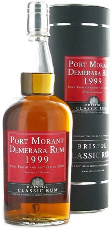 Ром Bristol Classic Rum, Port Morant Demerara Rum, 1999, gift tube, 0.7 л