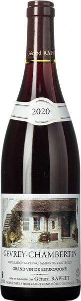 Вино Gerard Raphet, Gevrey-Chambertin AOC, 2020