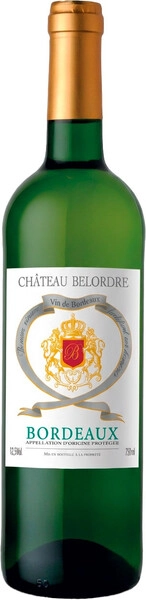 Вино "Chateau Belordre" Blanc Bordeaux AOP, 2024