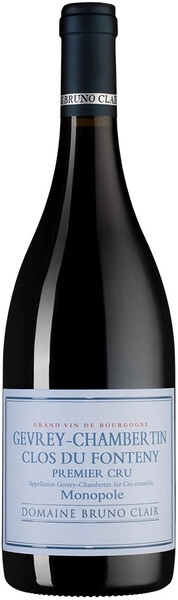 Вино Domaine Bruno Clair, Gevrey-Chambertin Premier Cru Clos du Fonteny, 2017