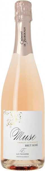 Игристое вино La Faviere, "Muse" Cremant de Bordeaux AOC Rose Brut