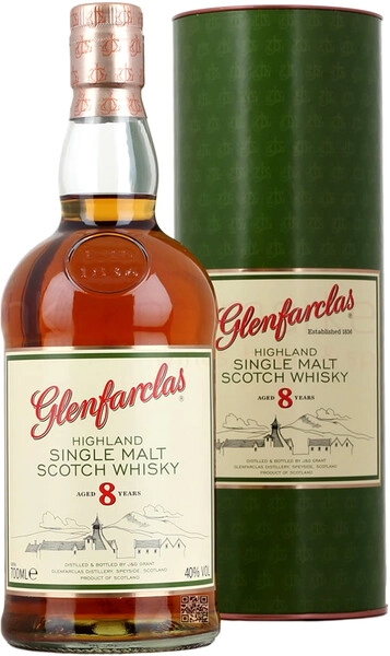 Виски Glenfarclas 8 Years, in tube, 0.7 л