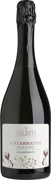 Игристое вино Alcesti, Catarratto Metodo Classico Millesimato Extra Brut, Sicilia DOC, 2016