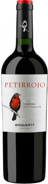 Вино Bisquertt, Petirrojo Reserva, Carmenere, Colchagua Valley DO, 2023