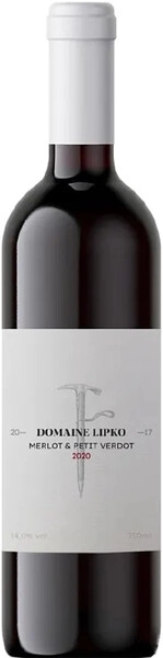 Вино Domaine Lipko, Merlot & Petit Verdot, 2020