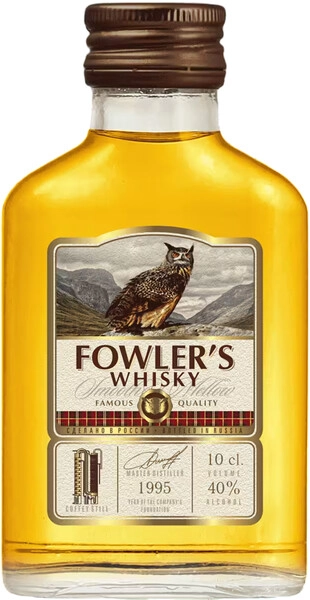 Виски "Fowler's" Grain 3 Years Old, 100 мл