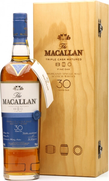 Виски Macallan Fine Oak 30 Years Old, with box, 0.7 л
