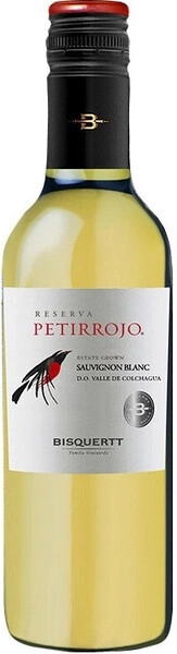 Вино Bisquertt, Petirrojo Reserve Sauvignon Blanc, Colchagua Valley DO, 2024, 375 мл