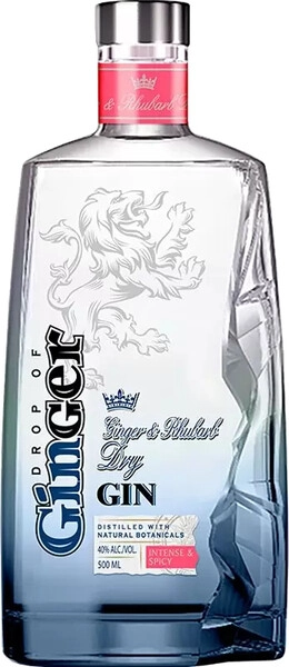 Джин Drop of Ginger Ginger & Rhubarb, 0.5 л