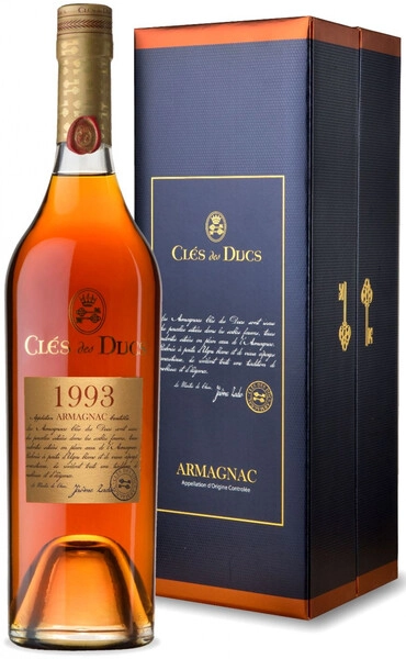 Арманьяк Cles des Ducs Millesime, Armagnac AOC, 1993, gift box, 0.7 л