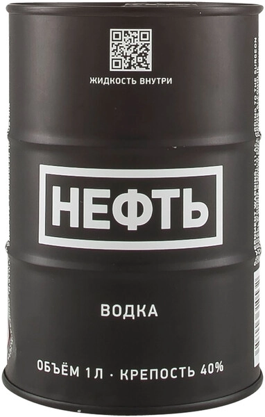Водка "Neft" Black barrel, 1 л