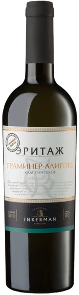 Вино Инкерман, Эритаж Траминер-Алиготе Классическое, 2019