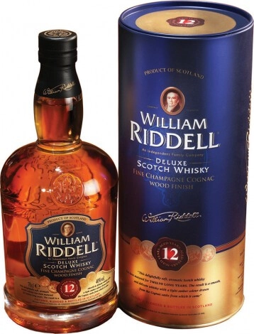 Виски "William Riddell" 12 Years Old, in tube, 0.7 л