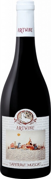 Вино Askaneli, Artwine Saperavi Muscat, 2023