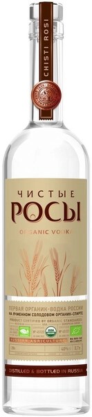 Водка Чистые Росы Из ячменного зерна, 0.7 л
