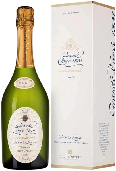 Игристое вино Grande Cuvee 1531 de Aimery, Cremant de Limoux Blanc, gift box